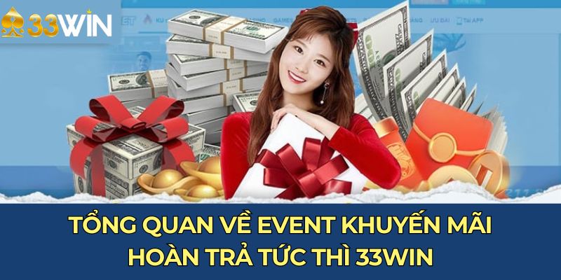 Tổng quan về event khuyến mãi hoàn trả tức thì 33Win